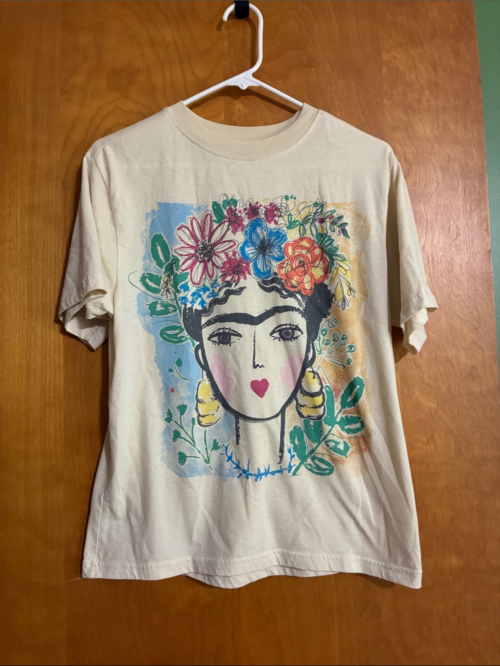 Frida Floral Graphic Tee - Cream